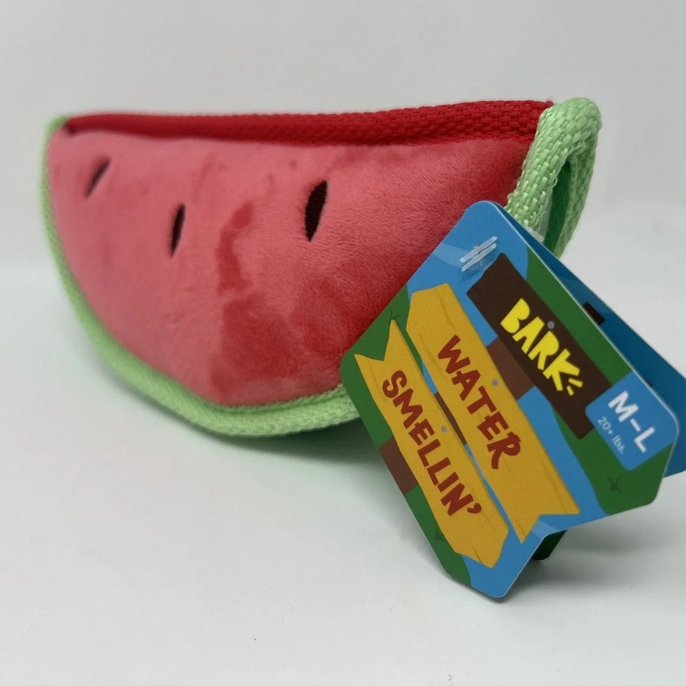 2 Pack BARK BOX Dog Tennis Balls Baller Melons Medium Large Water Smellin'